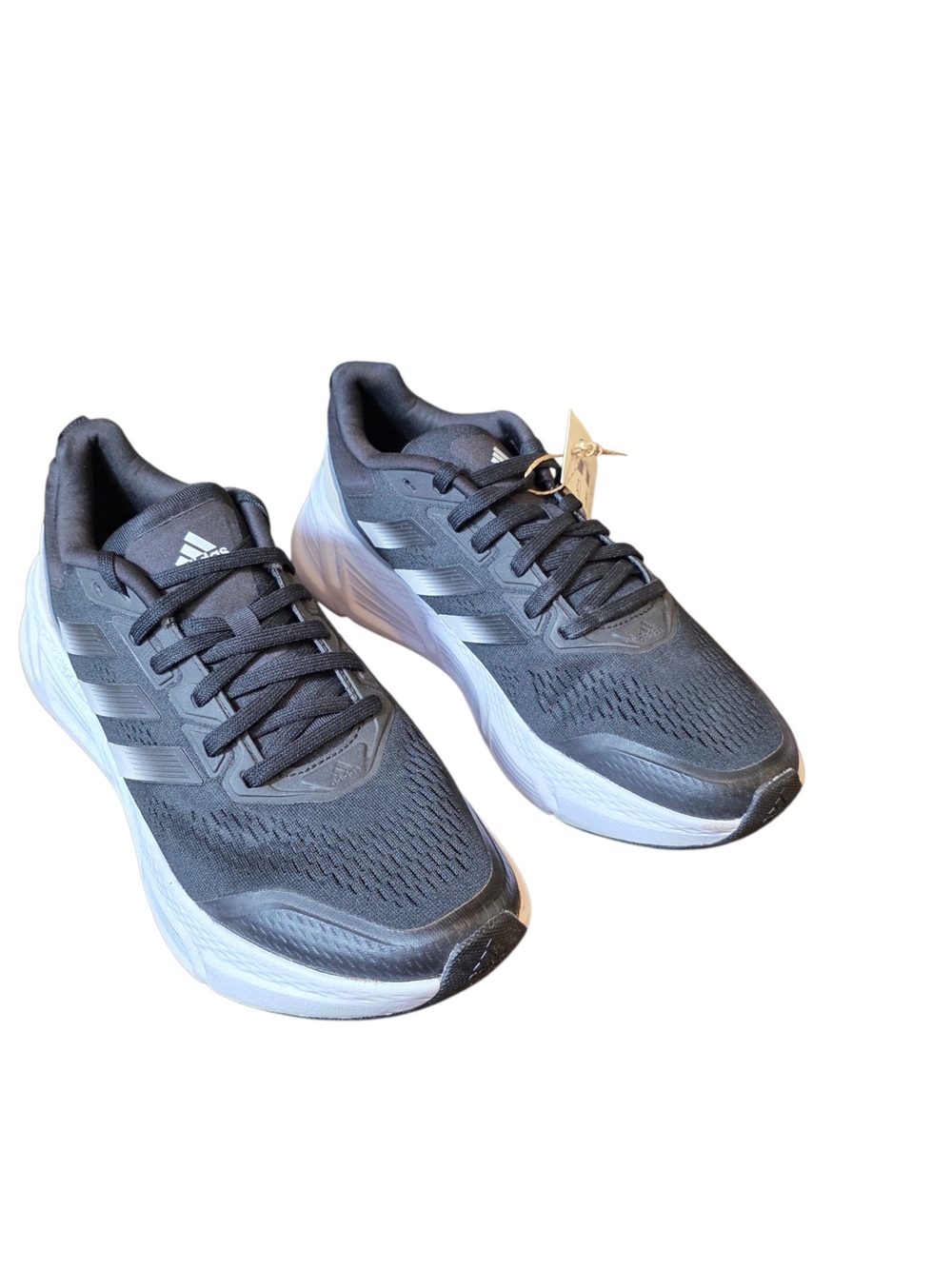 adidas Men's Black and White Athletic Running Shoes